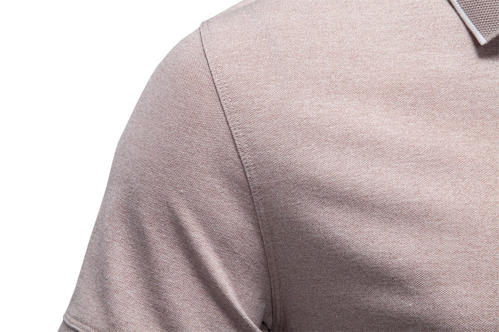 Men’s Zip Collar Polo Shirt