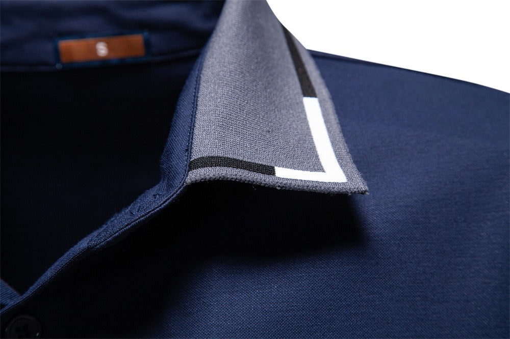 Men’s Classic Contrast Collar Polo Shirt
