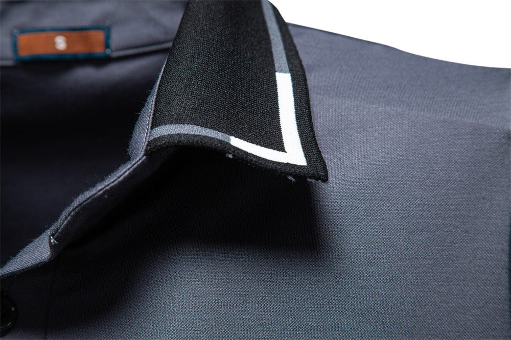 Men’s Classic Contrast Collar Polo Shirt