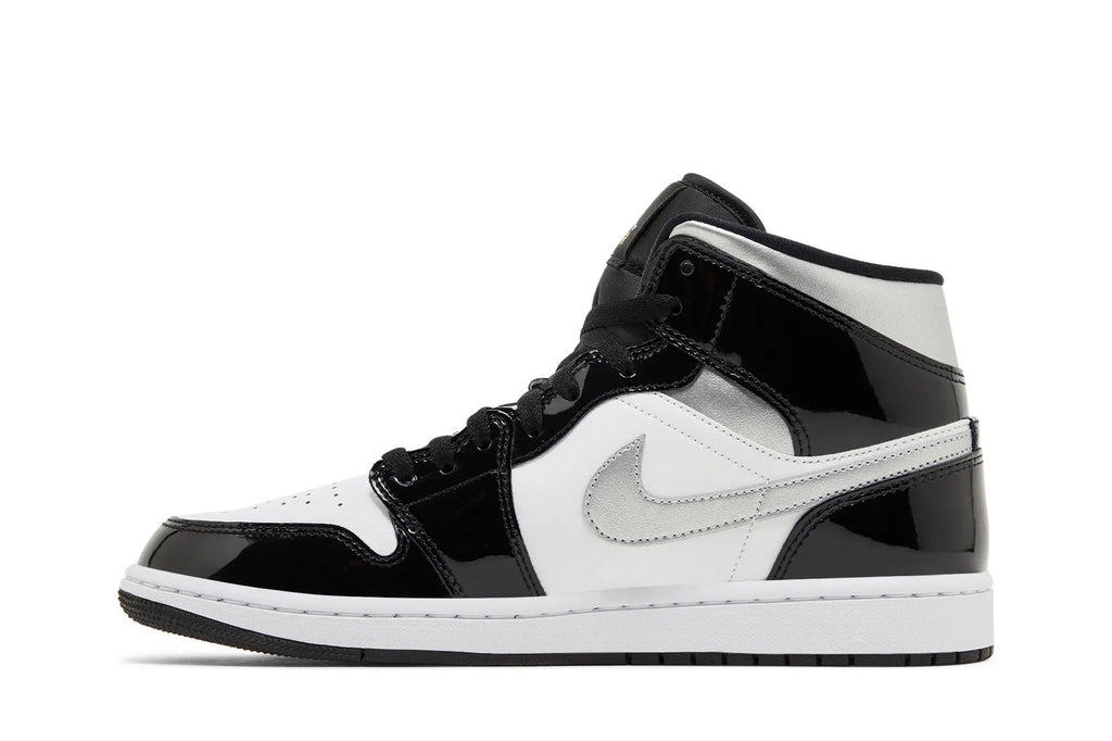 Jordan 1 Mid SE 'Black White Metallic Silver'