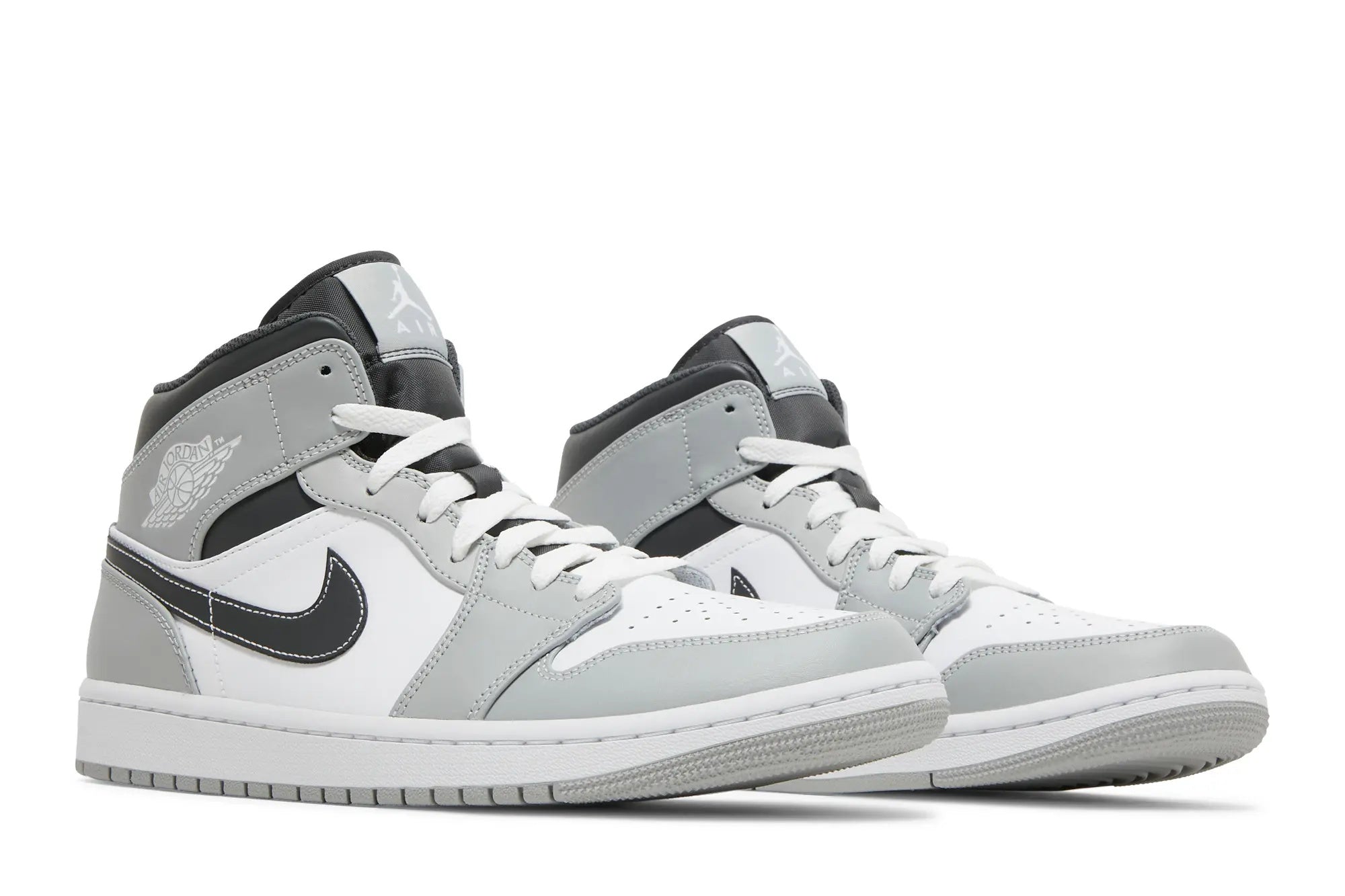 Jordan 1 Mid 'Light Smoke Grey'