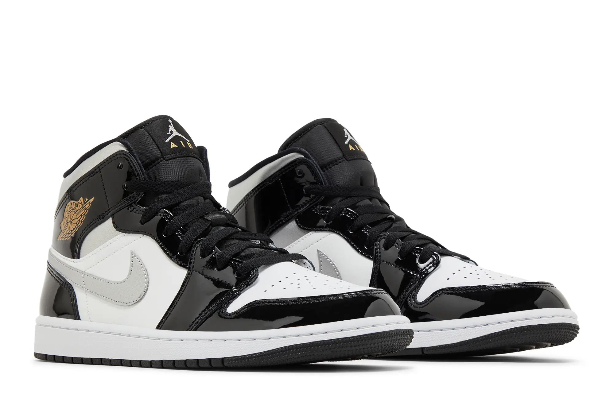 Jordan 1 Mid SE 'Black White Metallic Silver'