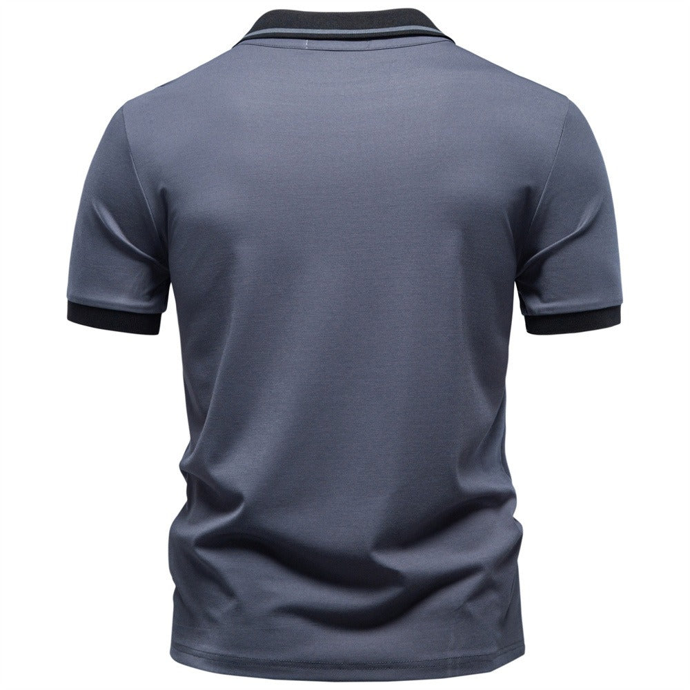 Men’s Classic Contrast Collar Polo Shirt