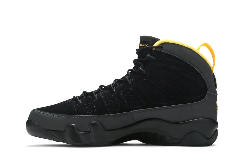 Jordan 9 Retro ‘Dark Charcoal University Gold’