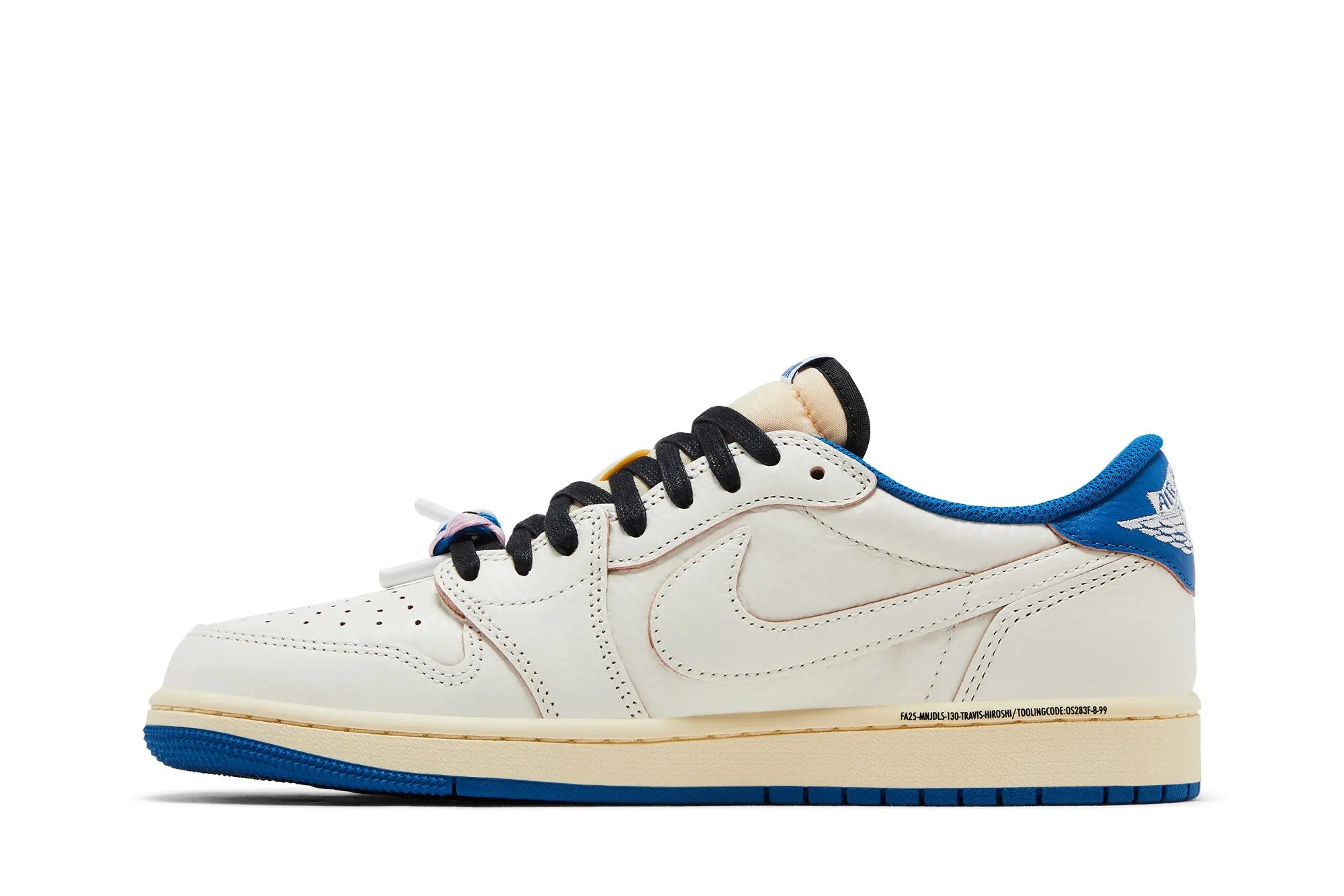Fragment Design x Travis Scott x Jordan 1 Low OG SP 'Sail Military Blue'