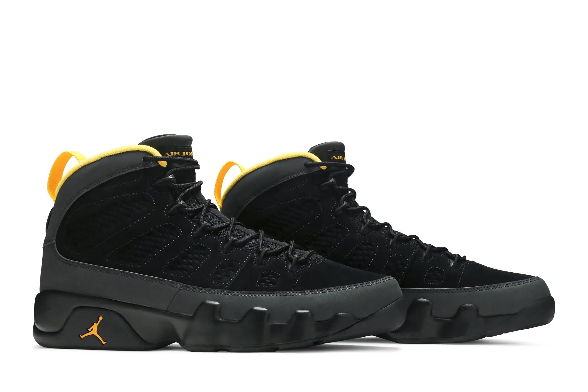 Jordan 9 Retro ‘Dark Charcoal University Gold’