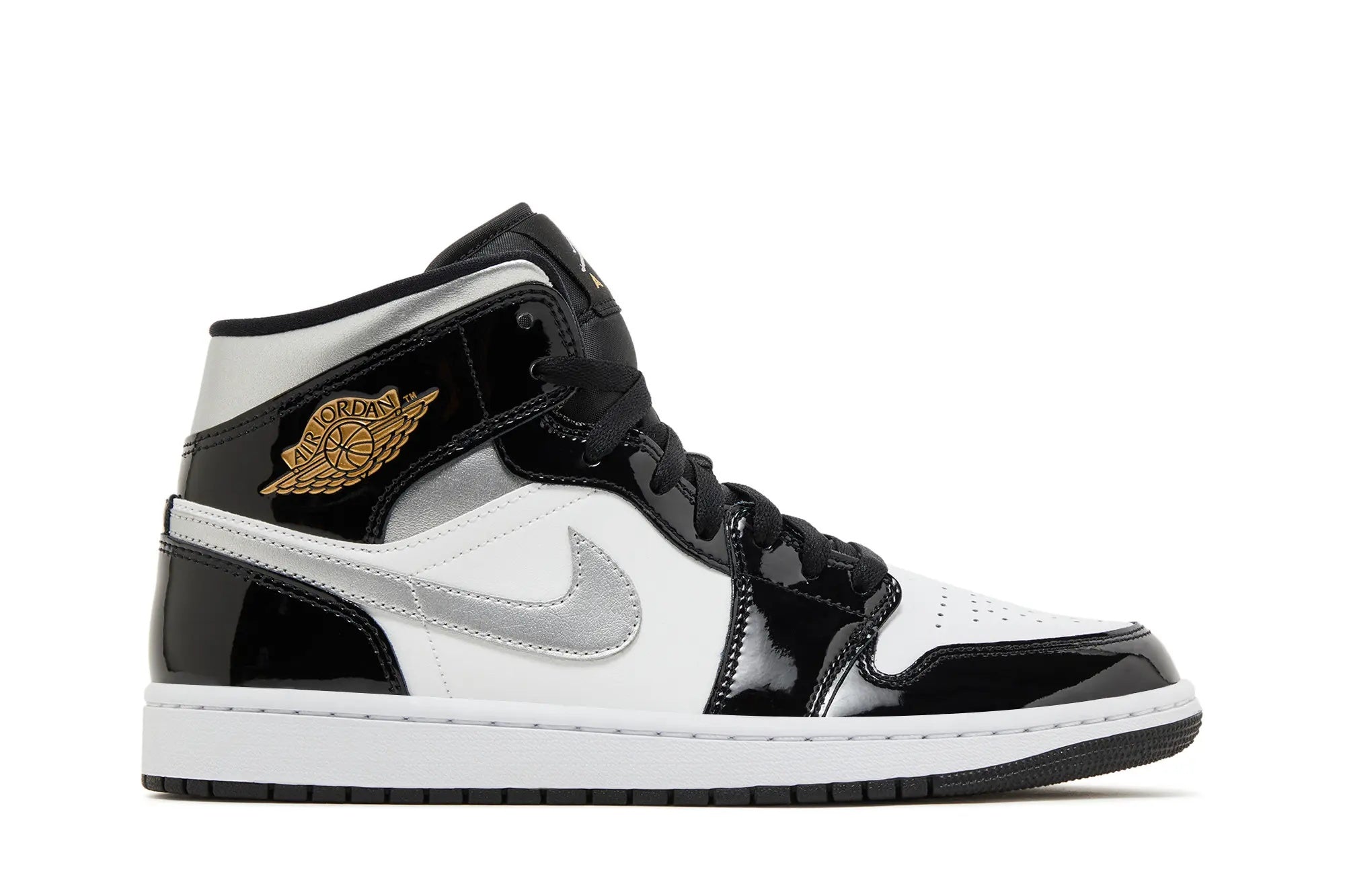 Jordan 1 Mid SE 'Black White Metallic Silver'