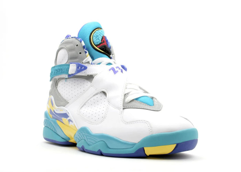 Wmns Jordan 8 Retro 'White Aqua'